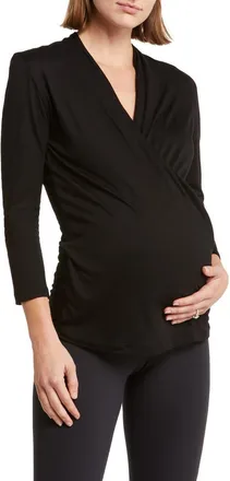 Accouch&eacute;e Pure Maternity/Nursing Top in Black at Nordstrom, Size X-Large