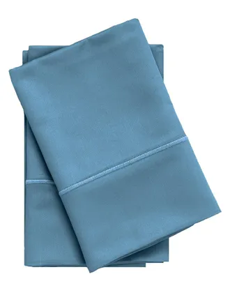 Superior 650 Thread Count Embroidered Egyptian Cotton Set Of 2 Pillow Cases