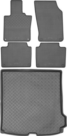 OEM Juego De Alfombrillas De Goma Para Volvo V90 Ii Kombi A Partir De 2017 + Alfombrilla Para El Maletero