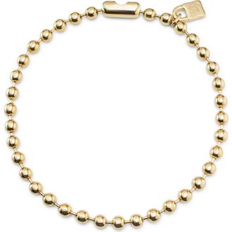 UNOde50 18K gold-plated necklace with large spherical beads at Nordstrom