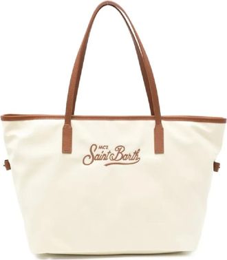 Saint Barth Tote Bags, female, White, Size: ONE SIZE Shoulder Bags