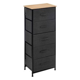 5five Simply Smart Mueble Alto Tissa Con 5 Cajones Gris Oscuro - 5five