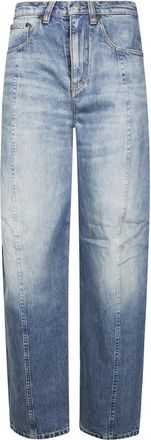 Victoria Beckham Straight Jeans - Dames - Loose Fit Jeans - Blauw - W26 - Jeans