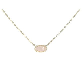 Kendra Scott Grayson Stone Pendant Womens Necklace Womens Necklace Gold Rose Quartz