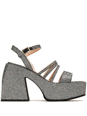 Nodaleto Bulla Chibi 105mm glitter sandals - Black