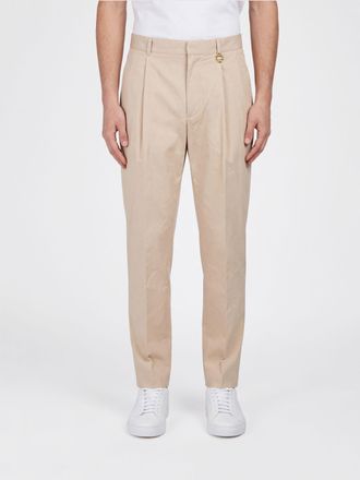 Casablanca Pantaloni sartoriali slim fit in cotone stretch con pince