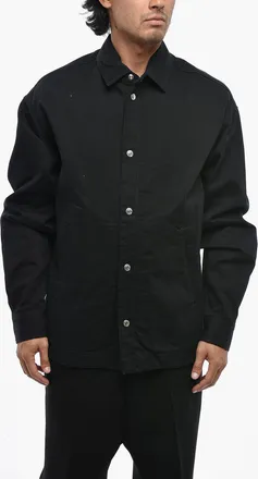 Dsquared2 ICON Dark-Wash Denim Jacket with Embossed Logo Dsquared2