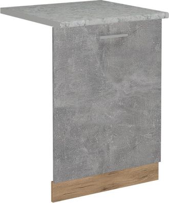 Vicco Tapa Del Lavavajillas R-line, Hormig&oacute;n, 60 Cm, Et M&aacute;rmol, Vicco