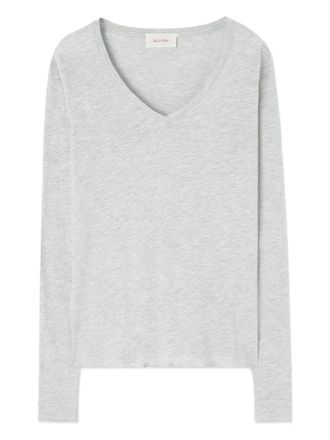 American Vintage Jacksonville V-neck T-shirt - Grey