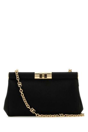 Dolce & Gabbana Black Satin Clutch