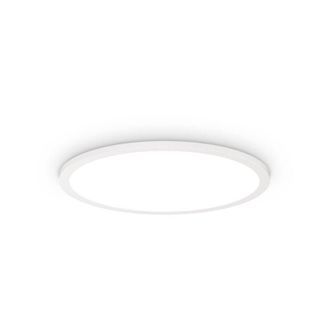 Ideal Lux Plafoniera Moderna Fly Slim Alluminio-Plastiche Bianco Led 26W 4000K D45Cm