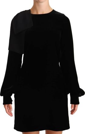 N&deg;21 N.21 Sheath A-line Viscose Long Sleeves Round Neck Mini Womens Dress