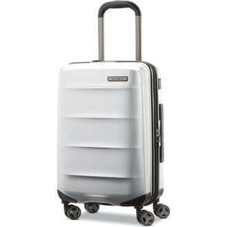 Samsonite Octiv Hardside Spinner Carry-On Luggage in Aluminum Silver at Nordstrom, Size Medium