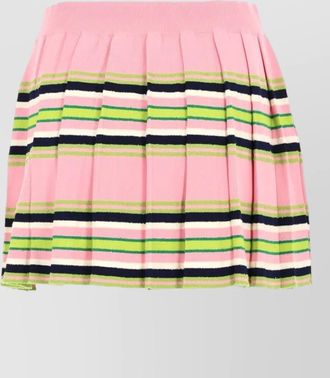 Casablanca striped pleated mini skirt