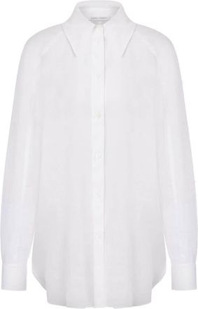 Alberta Ferretti semi-sheer cotton shirt - women - Cotton - 42 - White