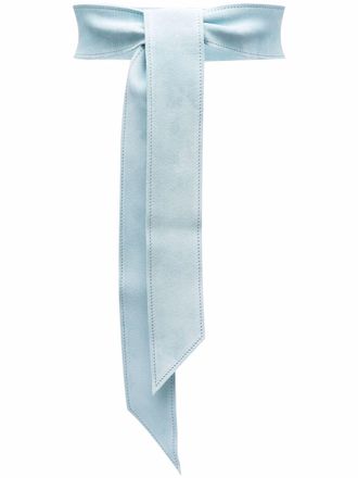 Forte_Forte tie-fastening suede belt - women - Calf Leather - One Size - Blue