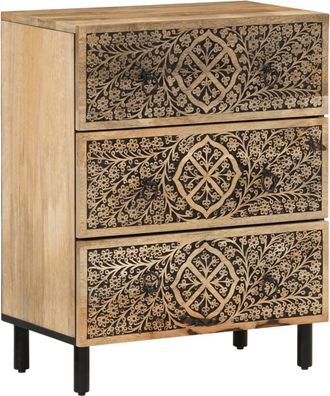 vidaXL Armario Auxiliar Madera Maciza De Mango 60x33x75 Cm Vidaxl