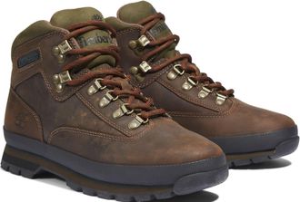 Timberland Wanderschuh TIMBERLAND Euro Hiker F/L, Herren, Gr. 41,5, braun (dunkelbraun), Leder, Schuhe Wanderschuh