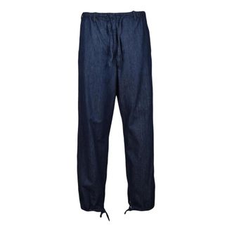 Dries Van Noten Chino Broek - Dames - Jeans - Blauw - Maat: L Katoen