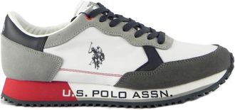 U.S.Polo Association Wit/Blauw Sneakers - Heren - Sneakers - Veelkleurig - 41 EU - Schoenen