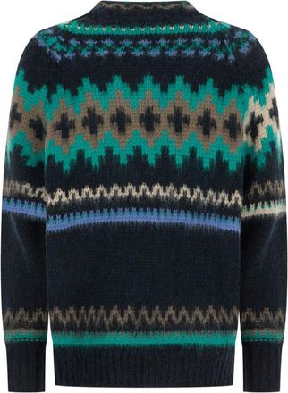 Paul Smith Jacquard-Patterned Sweater - Black