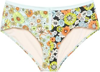 Alemais Orange Blossom Zip Boy Brief - Dames - Bikinis - Veelkleurig - XS - Nylon - Badmode