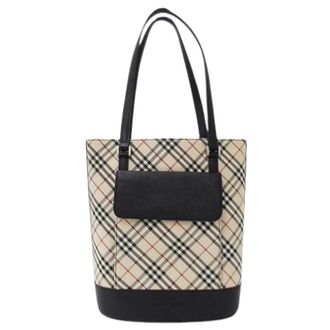 Burberry Pre-owned Tote Bag - Dames - Vintage Shopper - Beige - ONE Size - Vintage