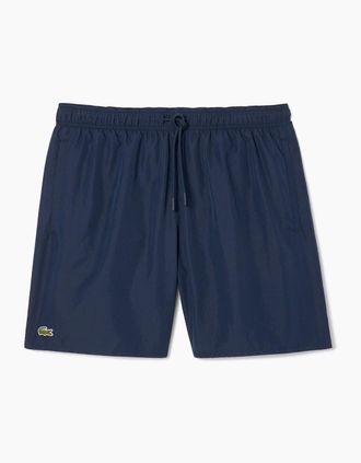 Lacoste Mens Lacoste MH9088 Mid Length Swim Shorts - Navy - Size: 32/33/32