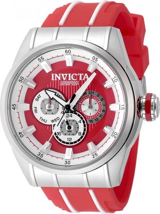 Invicta Speedway Quartz Red Dial Mens Watch 49051