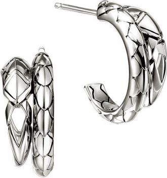 John Hardy Naga Hoop Earrings, Sterling Silver at Nordstrom
