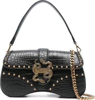 Just Cavalli Borsa a spalla con borchie - Nero