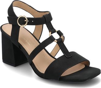 Journee Collection Merisol Block Heel Ankle Strap Sandal in Black at Nordstrom Rack, Size 9.5