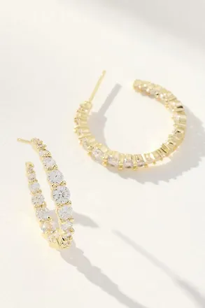 Melinda Maria Oh She Fancy Graduated Hoop Earrings