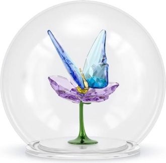 Swarovski Idyllia Glass Ball Butterfly and Flower Figurine