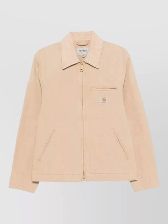 Carhartt Work in Progress canvas jacket point collar chest pocket