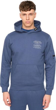 Duck and Cover Heren Rayland Hoodie (Denim Blauw)