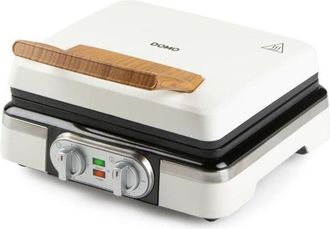 Domo Gaufrier - Domo - Do9280w - 1520 W - 2 Gaufres Xl - Blanc