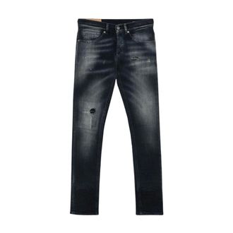 Dondup Jeans, Heren, Blauw, W33, Denim, Slim-fit Jeans