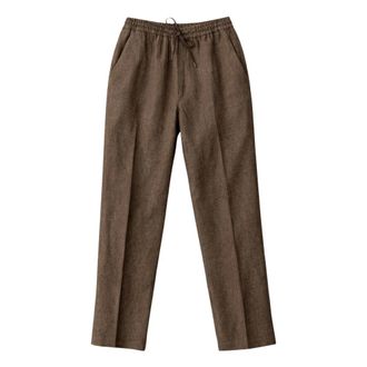 BRIGLIA 1949 Slim-fit Trousers, male, Brown, Size: 2XL Wimbledons Trousers
