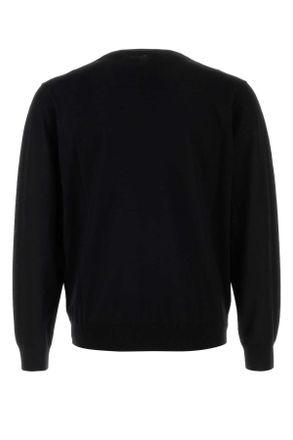 Prada Mens Black Wool Sweater Nero Maglieria