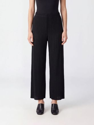 Issey Miyake High-Waisted Pleated Cr&ecirc;pe Wide-Leg Trousers