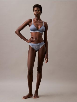 Calvin Klein Calvin Klein Womens Modern Lace Bikini - Blue - XL