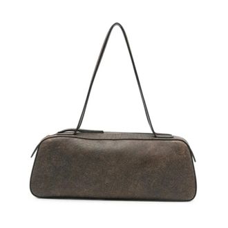 Khaite Simona Schoudertas - Dames - Tassen - Zwart - Maat: ONE Size Leer
