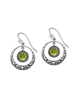 Samuel B. Silver 1.80 Ct. Tw. Peridot Earrings