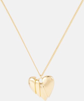 Amina Muaddi Collana Heartbreaker con pendente