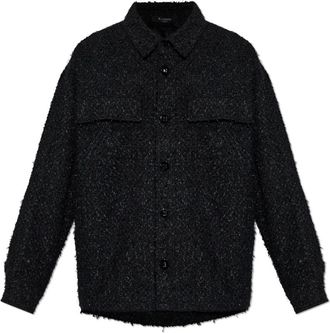 Balmain Tweed Jackets, male, Black, Size: XL Tweed Jacket with Lurex Thread