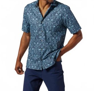 Tori Richard Under Damasq Button Up Shirt - Plus In Midnight
