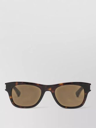 Saint Laurent square sunglasses tinted lenses tortoiseshell frame