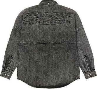 Palace Denim Bossy Back Logo Denim Shirt Black P20SHT008