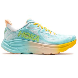 Hoka One One Hoka Clifton 10 Textile Womens Running Trainers - Blue Spark White - Size:UK 4.5